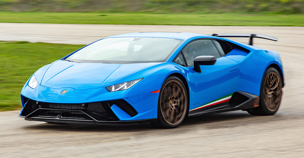 lamborghini huracan performante austin supercar driving longhorn racing academy